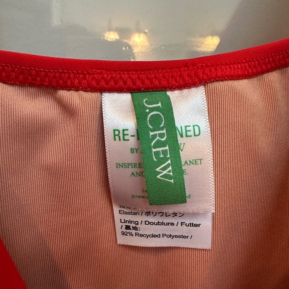 J. Crew Ruched V-neck One Pice Vibrant Bright Cerise Swimsuit Plus Size 24 - Picture 9 of 12